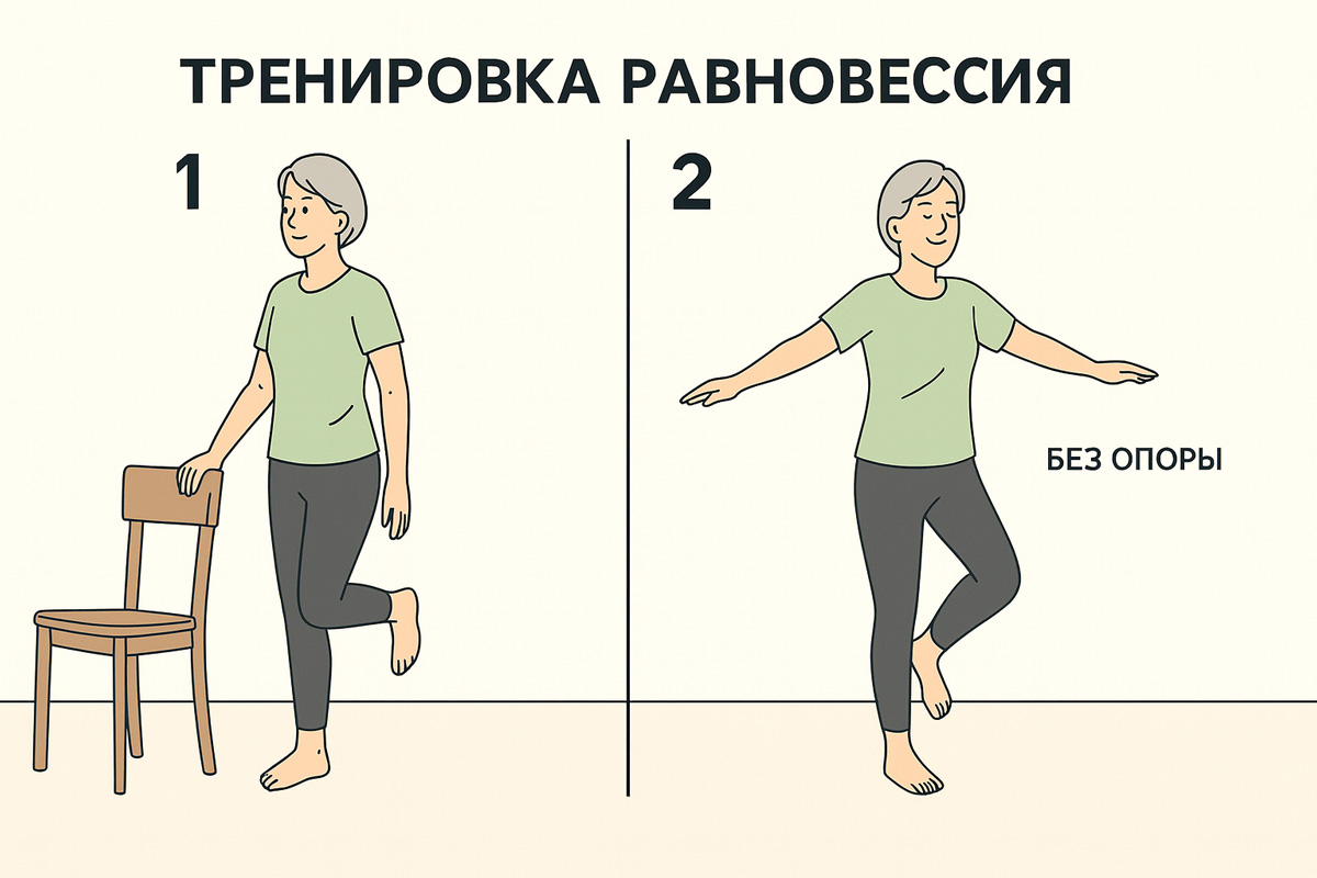 Тренировка равновесия. Устойчивость и профилактика падений изображение-тренировки-равновесия-при-остеопорозе