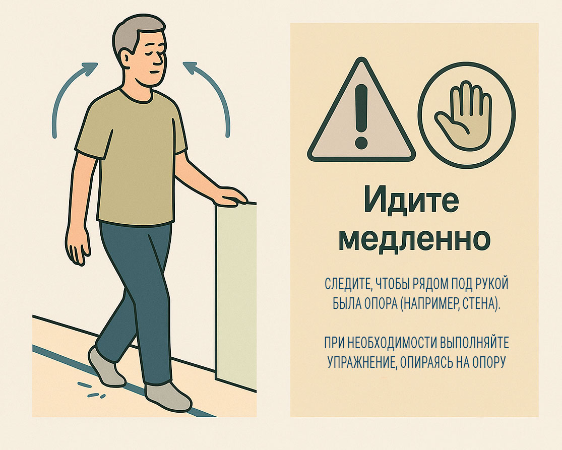 Для продвинутых: ходьба по линии с закрытыми глазами — Повышаем сложность и контроль Для продвинутых: ходьба по линии с закрытыми глазами — Повышаем сложность и контроль