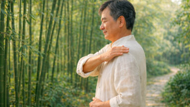 фото выполнения упражнения ударной китайской гимнастики пайда