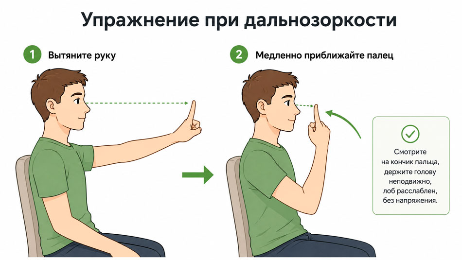 картинка выполнения упражнения при дальнозоркости